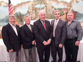 Left to right Sid Edwards, Jim Hodinka, Joe Vitale, Ken Hastings
and Steve Ginella